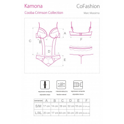 Body Kamona CF 90392 Cooba Crimson Collection rozmiar - L/XL